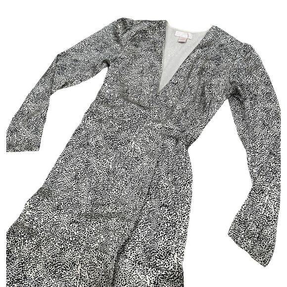 Rachel Parcell Cheetah Print Satin Wrap Dress - Picture 4 of 8